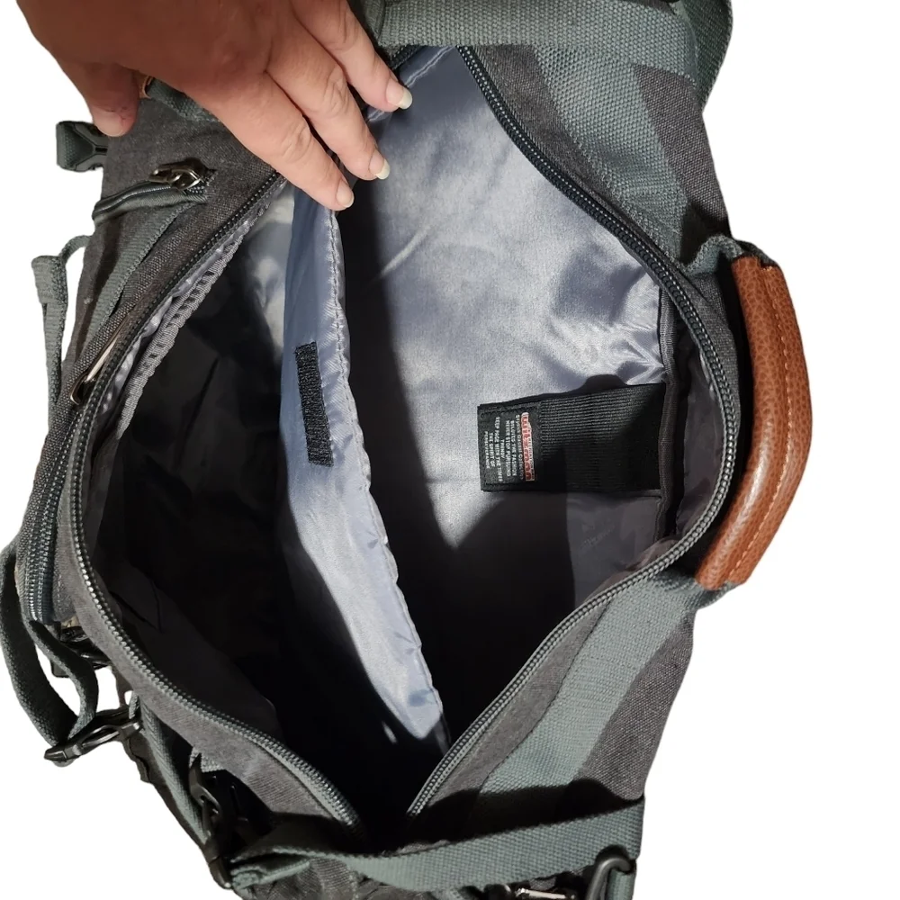 WITZMAN Travel Backpack Large Canvas Backpack Luggage Carry on Duffel Bag
